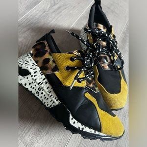 Steve Madden yellow “cliff” sneakers